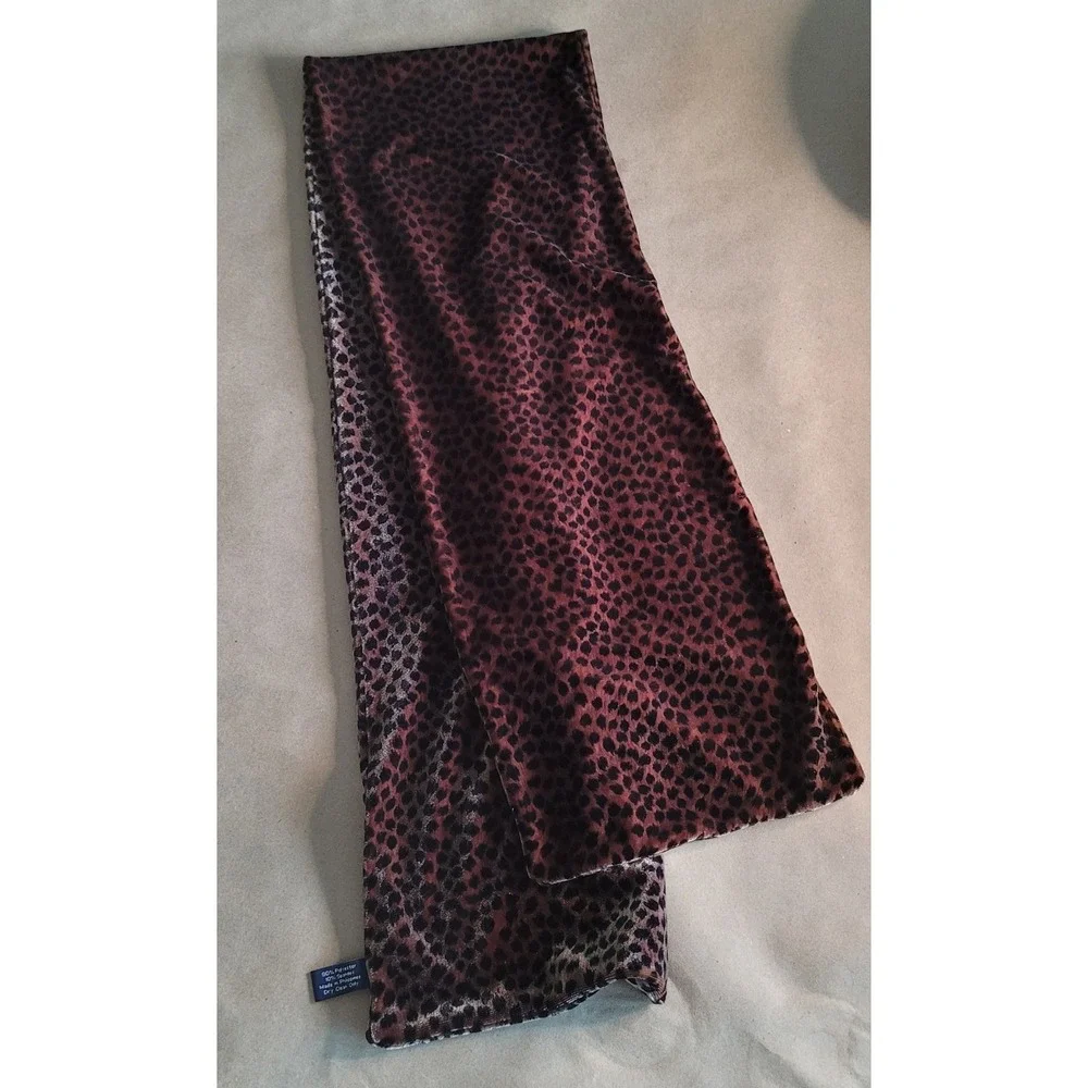 Ann Taylor Women's Rectangle‎ Scarf Animal Print Brown Black Mob Wife
